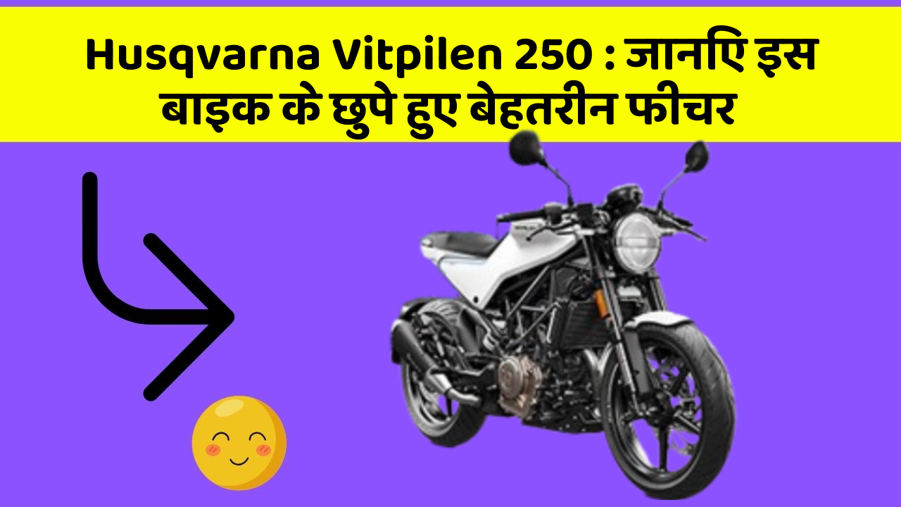 Husqvarna Vitpilen 250 : जानिए इस बाइक के छुपे हुए बेहतरीन फीचर